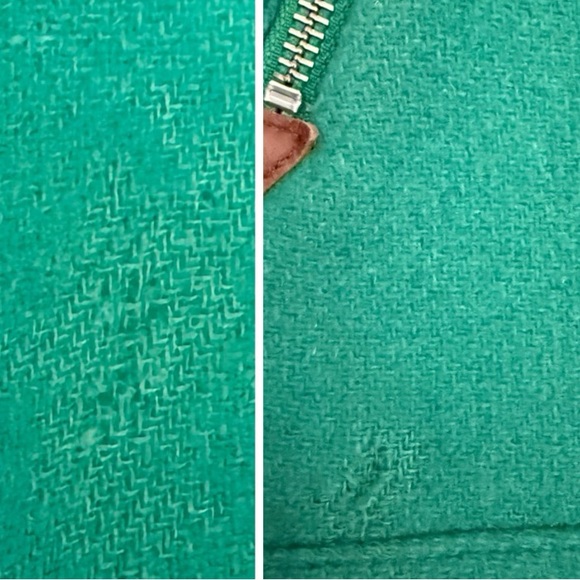 J. Crew Chateau Parka Italian Wool Stadium Cloth Faux Fur Hooded Coat Green Sz 4 - Picture 14 of 16